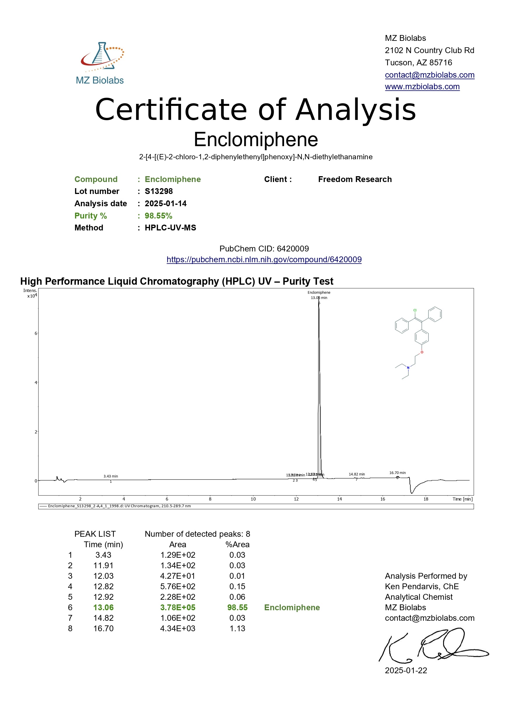 Enclomiphene Image 1