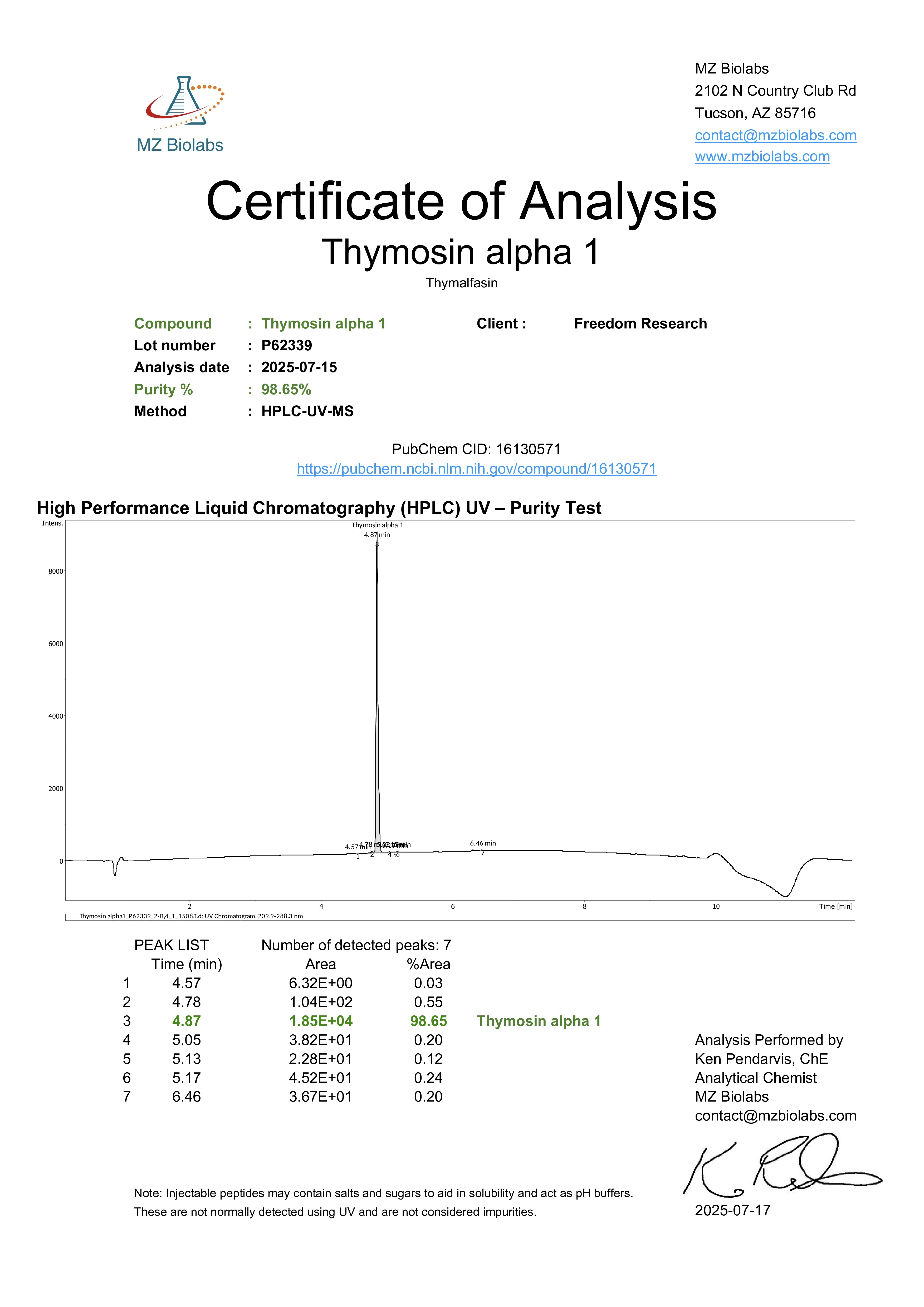 Thymosinalpha-1 Image 1