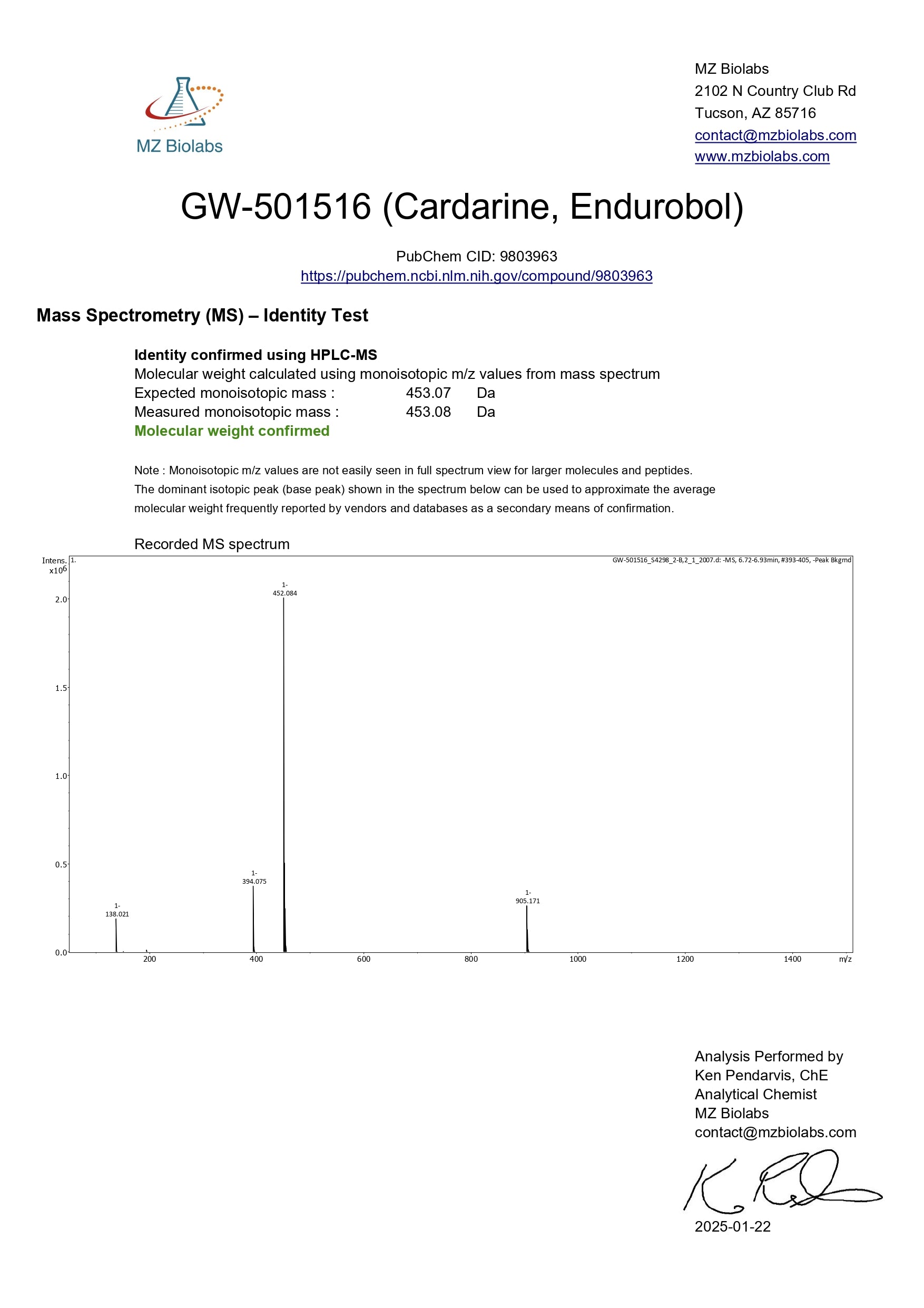 CARDARINE–GW501516 Image 2